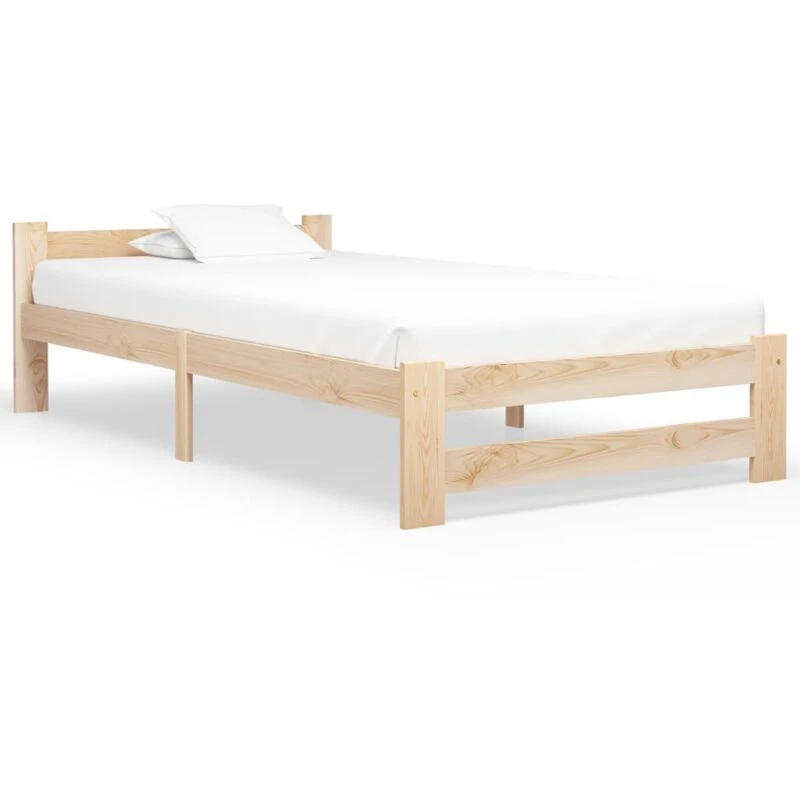 Image of VIDAXL Bed Frame without Mattress Solid Pine Wood 100x200cm Vidaxl 8720286289754