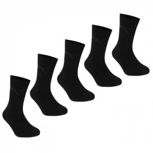 Image of Slazenger Crew Socks 5 Pack Childs - Dark Asst