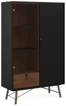 Image of Ry 1 Door 1 Drawer Sideboard - Black
