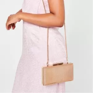 Image of Biba Julien Macdonald Mesh Box Clutch Bag - Gold