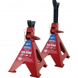 Image of Faithfull Axle Stands Quick Release Ratchet Ajustment 6 Tonne
