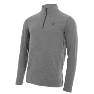 Image of Calvin Klein NEWPORT HALF ZIP - SILVER - S