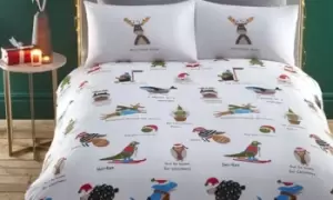 Image of Santa Paws Reversible Duvet Set: Single