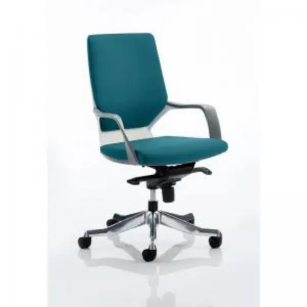 Image of Xenon Executive White Shell Medium Back Bespoke Colour Maringa Teal DYNKCUP0615