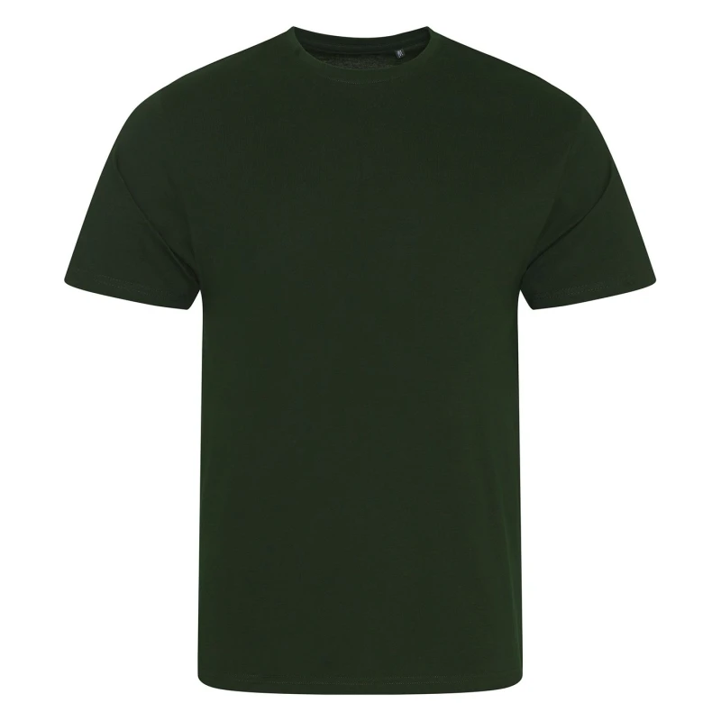 Image of AWDis AWDis Men Cascade logie T-Shirt in Bottle Green Size: Small Bottle Green S Male 5063425362981