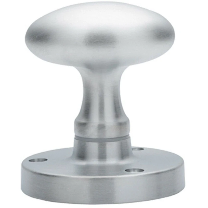 Image of Loops PAIR Large Oval Mortice Door Knob 61mm Diameter Satin Chrome Door Handle Multi unisex