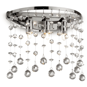 Image of Moonlight 3 Light Indoor Wall Light Chrome, G9