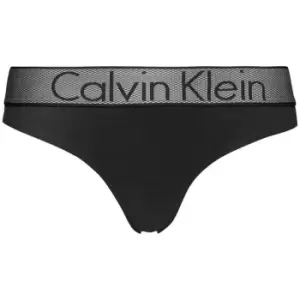 Image of Calvin Klein Customized Stretch Thong - Black