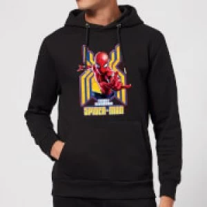 Image of Spider Man Far From Home Friendly Neighborhood Spider-Man Hoodie - Black - XL