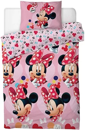Image of Disney Minnie Mouse Cutest Ever Single Duvet Cover Set