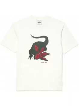 Image of LACOSTE x Stranger Things T-Shirt Flour