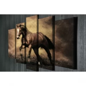 Image of BC040 Multicolor Decorative Canvas Painting (5 Pieces)