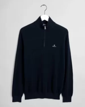 Image of GANT Cotton Pique Half-zip Sweater