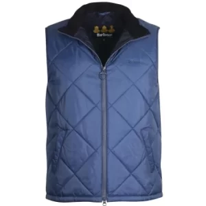 Image of Barbour Mens Finnar Gilet Mid Blue Medium