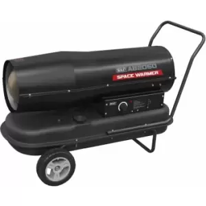 Image of Space Warmer Paraffin/Kerosene/Diesel Heater 205,000Btu/hr with Wheels AB2050 - Sealey
