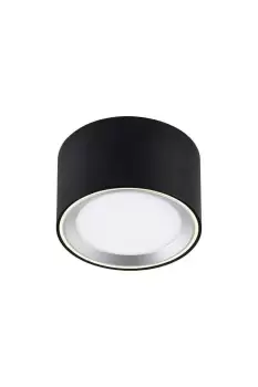 Image of Fallon LED Dimmable Surface Mounted Downlight Black 2700K