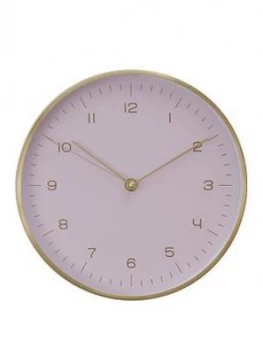 Image of Premier Housewares Elko Gold/Pink Wall Clock