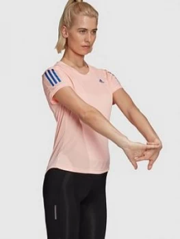 Image of adidas Own The Run Response Tee - Coral Size M Women