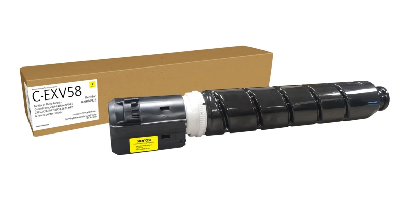Image of Xerox Everyday Yellow Remanufactured Toner by Xerox compatible with Canon C-EXV58 (3766C002AA), Standard capacity 006R04926
