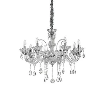 Image of Colossal 8 Light Chandelier Clear Glass, E14