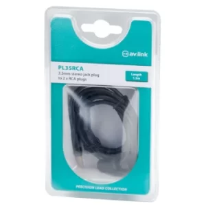 Image of AV:Link 112.134UK Precision 3.5mm Stereo Plug To 2 x RCA Plugs Lea...
