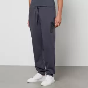 Image of Armani Exchange Tape Logo Cotton-Blend Stretch-Jersey Joggers - M