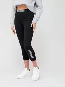 Image of Napapijri M-box Leggings - Black, Size XS, Women