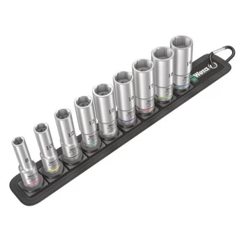 Image of Wera Belt B Deep 1 05004545001 Allen Bit set 9 Piece 3/8