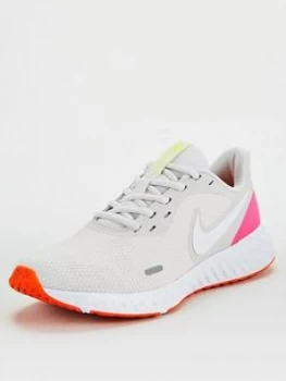 Image of Nike Revolution 5, White/Pink, Size 3, Women
