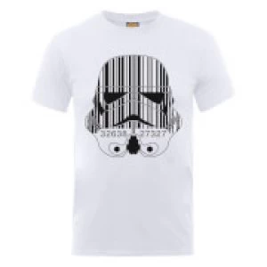 Image of Star Wars Stormtrooper Barcode T-Shirt - White - M