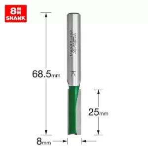Image of Trend CRAFTPRO Two Flute Straight Router Cutter 8mm 25mm 8mm