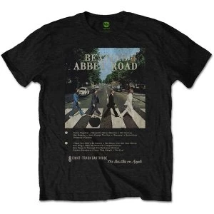 Image of The Beatles - Abbey Road 8 Track Unisex XX-Large T-Shirt - Black