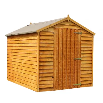 Image of Mercia Overlap Apex Windowless Single Door Value Shed - 8 x 6ft