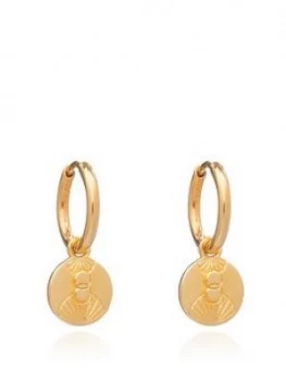 Image of Rachel Jackson London Rachel Jackson London Gold Plated Luminary Art Coin Huggies