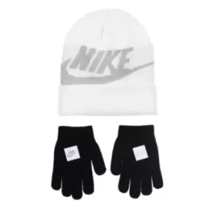 Image of Nike Hat and Glove Set Infants - White
