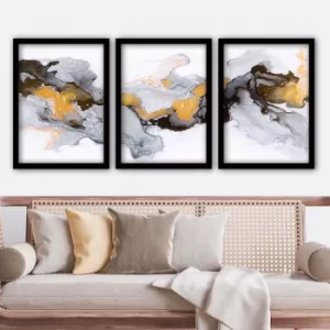 Image of 3SC32 Multicolor Decorative Framed Painting (3 Pieces)