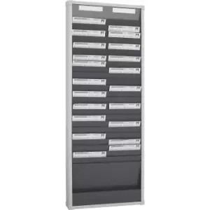 Image of EICHNER Card sorting board system, 25 compartments, height 1350 mm, with 2 rows