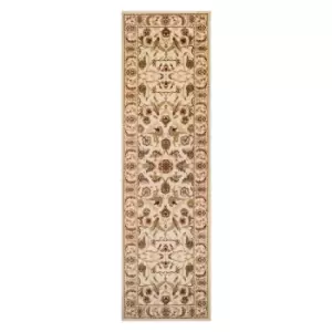 Image of Oriental Weavers Royal Classic Runner Rug Ivory Gold Floral 636W 68X235cm