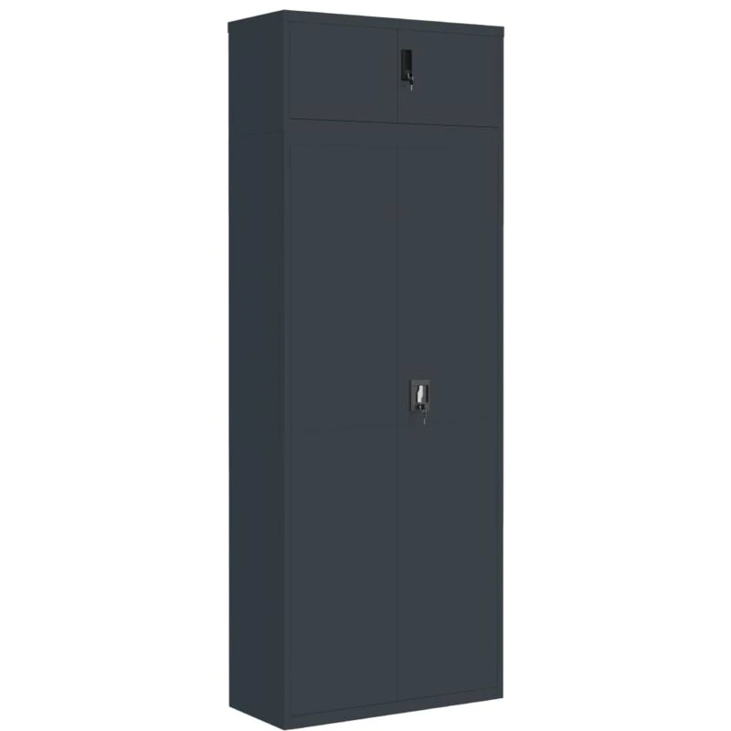 Image of vidaXL File Cabinet Anthracite 90x40x240cm Steel, Multi 3188333