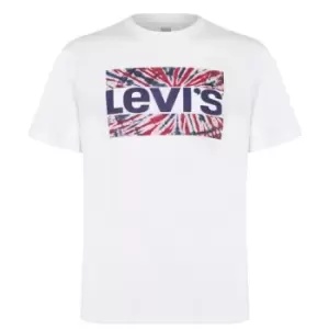 Image of Levis Levis Short Sleeve Relax T-Shirt Mens - White