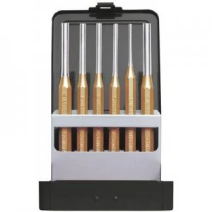 Image of Gedore RED Cotter pin driver set Ø 3 - 8mm in metal folding Cassette 6 Piece 3300823