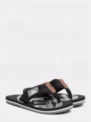 Image of TOMMY HILFIGER Flops Men Black Polyester