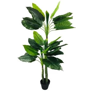 Image of Artificial Taro Tree With 3 Trunks 150cm