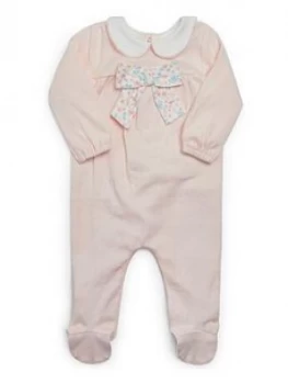 Image of Mamas & Papas Floral Bow Sleepsuit Baby Girls