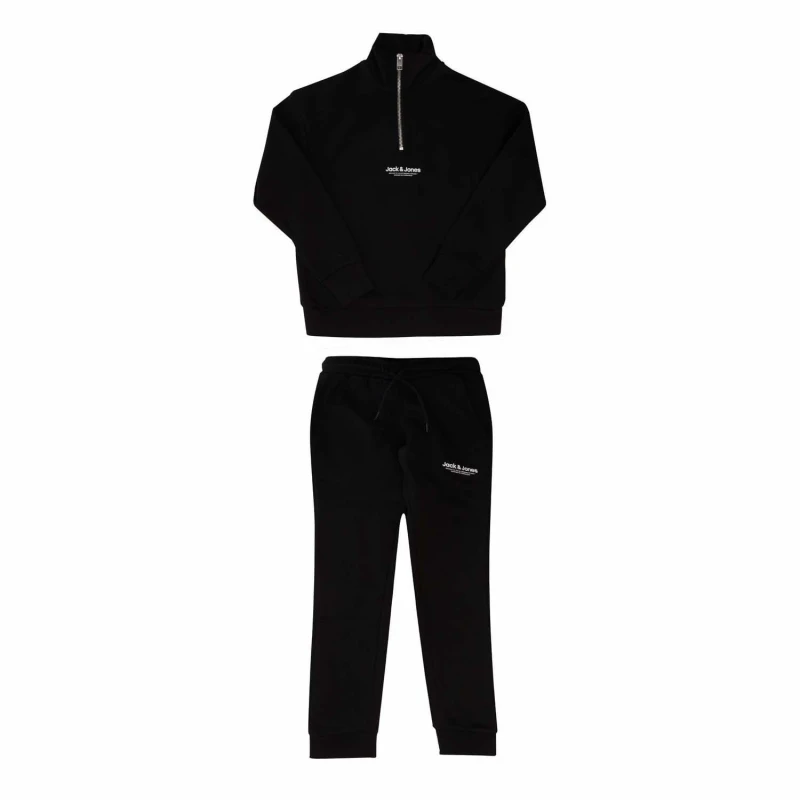 Image of Jack and Jones Vesrebro Tracksuit - Black 7 - 8 Years