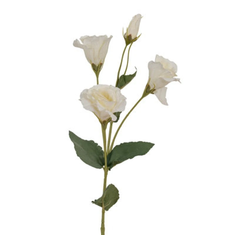Image of Hill Interiors Eustoma Artificial Flower Spray White (One Size)