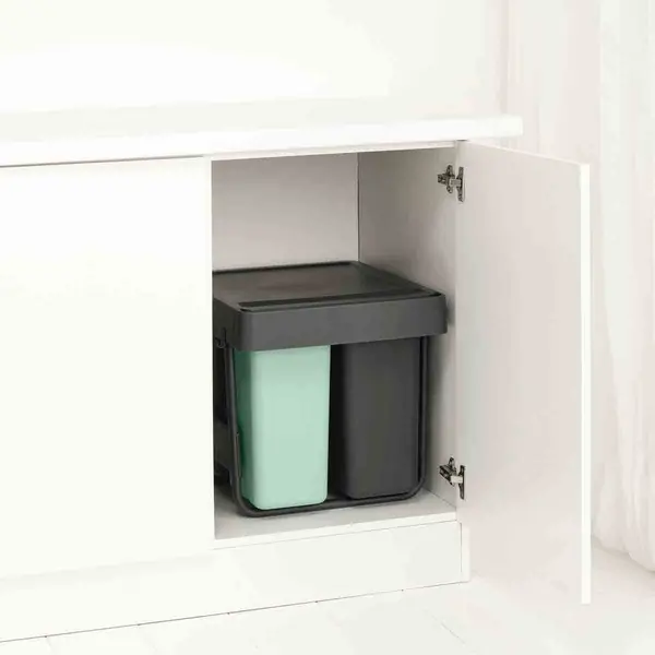 Image of Brabantia Sort&go Built-in Bin, 10+10+20L - Dark Grey 232541