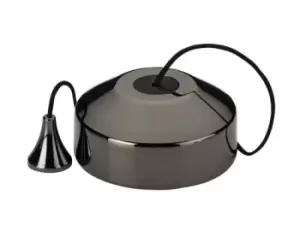 Image of KnightsBridge 1-way 10-150W (5-100W LED) Trailing edge pull cord dimmer switch - Black nickel