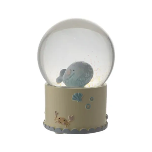 Image of Petit Cheri Petit Cheri Resin Whale Snowglobe Multi