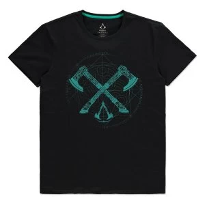 Image of Assassins Creed - Axes Mens Medium T-Shirt - Black